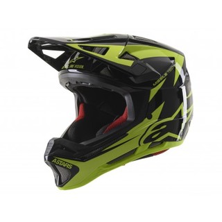 Casca Alpinestars Missile tech Airlift Black/yellow Fluo